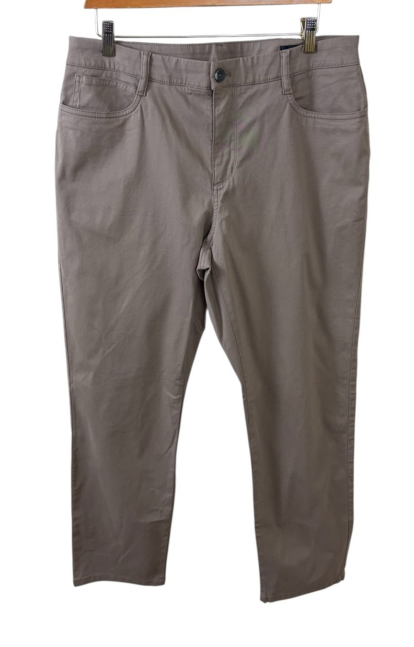 Vuori Meta Cotton Pant Mens 33x30 Brown Classic Fit Olimpias 4 Way Stretch